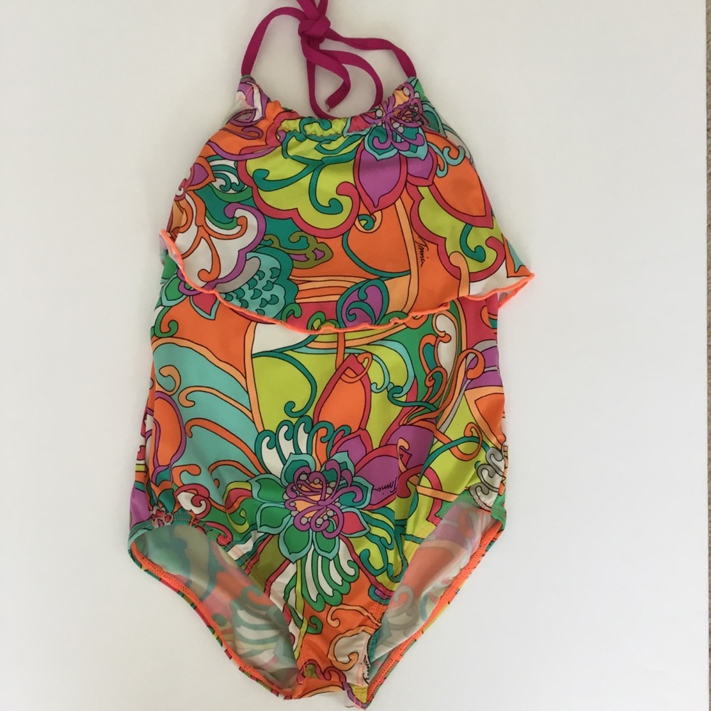 Trina Turk Girls One Piece Swimsuit Multi Color